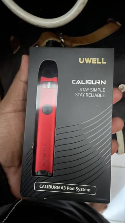 Caliburn A3 Pod with extra coil and box