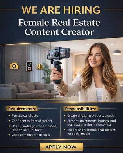 Female Real Estate Content Creator