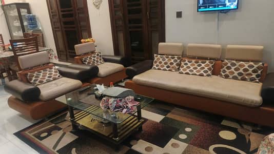 Sofa Set Rexine [ 5 Seater ]