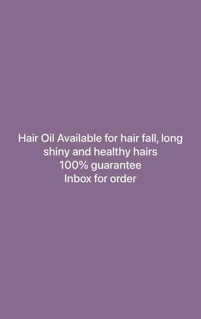 Organic Beauty hair Oil