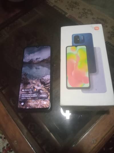Redmi 12c with box and charger