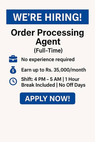 Offer jobs Full Time.