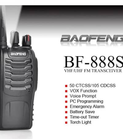 Baofeng 888S walkie talkies - Dual Band Radios 2pcs wireless Sets 2km