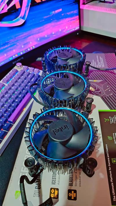 Intel Original 12/13/14 gen proccessor cpu cooler fan 3X available