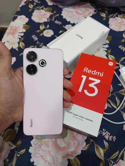 Redmi 13 (8gb/128gb) Pink Color Complete Original Box and accessories