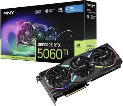 PNY GEFORCE RTX™ 5060 Ti 8GB ARGB Overclocked Triple Fan DLSS 4
