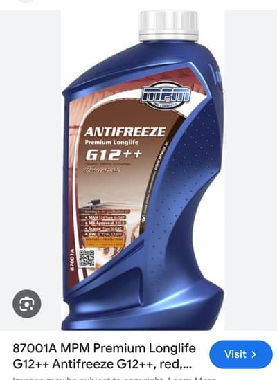 Audi . MB. . . . Antifreeze Coolant 1 Litre Concentrate Red G12