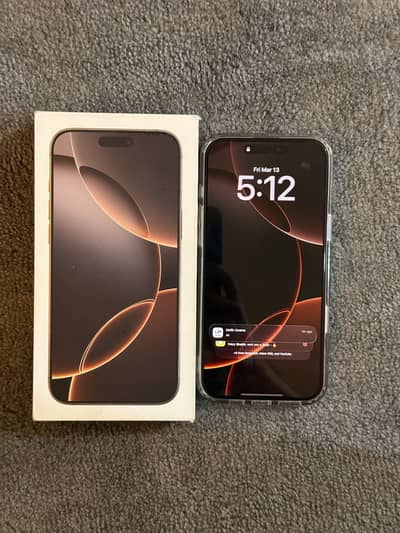 iPhone 16 Pro Max (JV) – Desert Titanium (256GB) 100% health 202 count