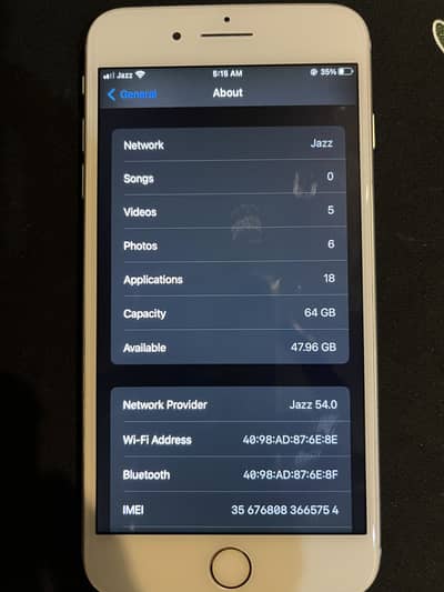 I Phone 8plus (PTA Approved)