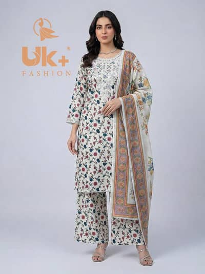 3pc women dress stitched