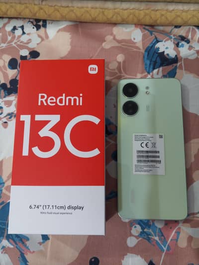 Redmi 13C with original charger and box