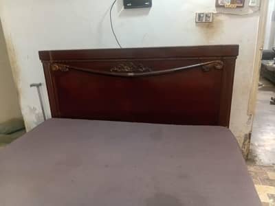 bed with dressing 2 side tables and 3 door wardrobe