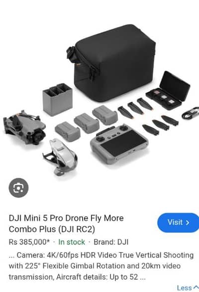 dji mini 5 pro full plus package wala  box open brand new UK import