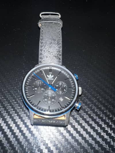 Adidas wrist watch leather strap