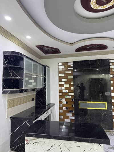 New American kitchen cabinets with marble table for urgent sell