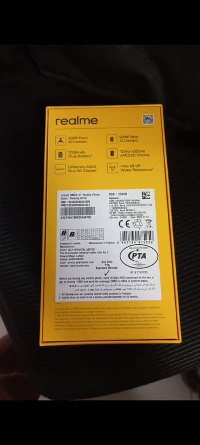 Realme 15t 8/256 for sale islamabad 03145090318