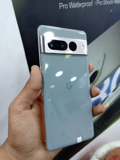 Google pixel 7pro with charger and cover