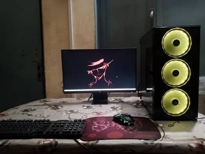 BIG DEAL GAMING PC AND 24INCH BORDER LESS MONITOR