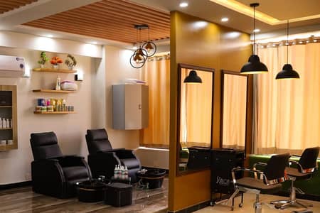 Running Beauty Salon Well Furnished luxury Setup with all facilities