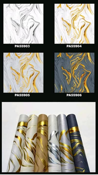 Wall paper-Pvc wall panel-Fluted panel-Wall sheet-flooring-Gola border
