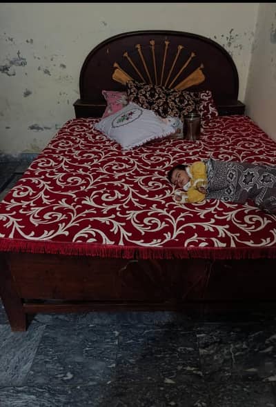 bed for sale with spring mattress condition 10/5