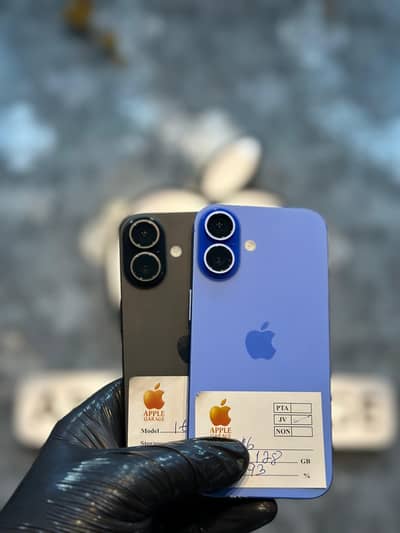 Apple iPhone 16 | 128GB | Jv | Blue | Black | Like New | Battery 100%