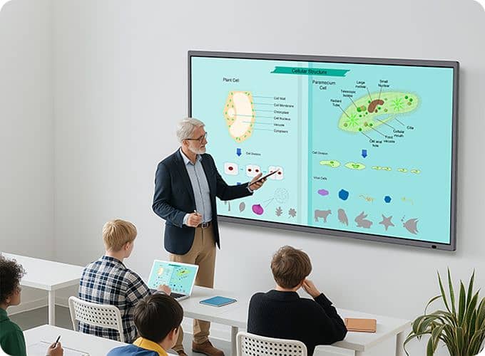 Interactive Touch Screen LED Display for Classroom/interactive flat p 6