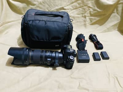 Canon Eos 6d full frame body with sigma 70-200mm f2.8 apo dg hsm lens.