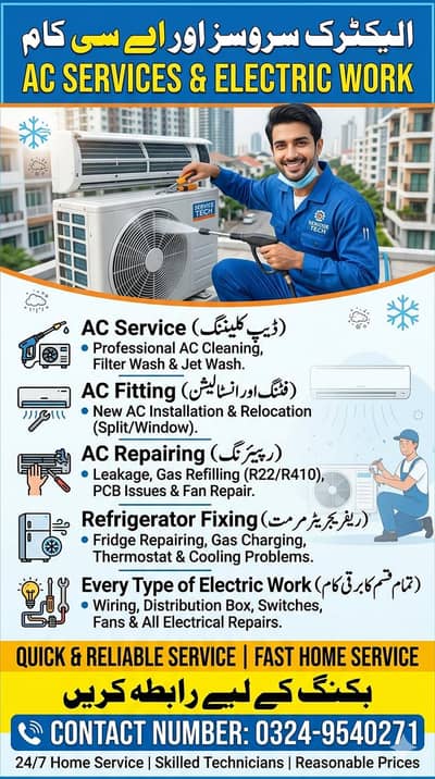 Ac Cleaning Service and Installation Works