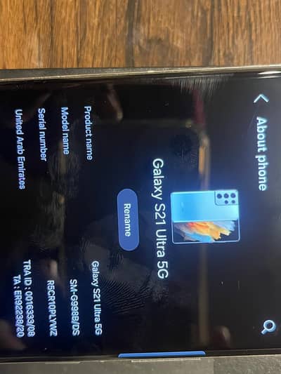 Samsung Galaxy S21 Ultra 5G 12GB 256GB PTA Approved With Box-like new