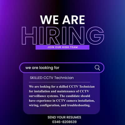 CCTV CAMERAS TECHNICIAN
