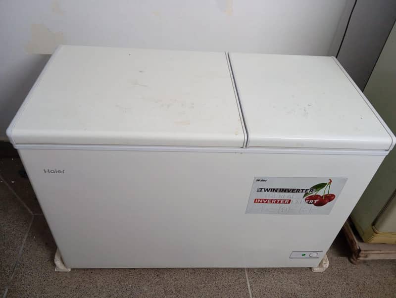 Haier white colour, double door,Deep freezer 2