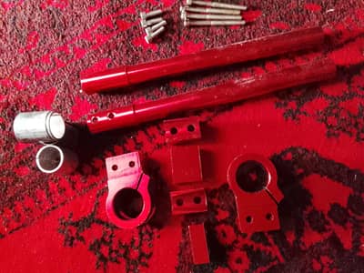 2 piece handle + 3 piece black handle