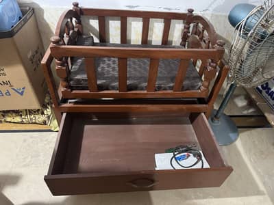 Beautiful Baby Jhoola Bed with Big Storage Drawer –Taali