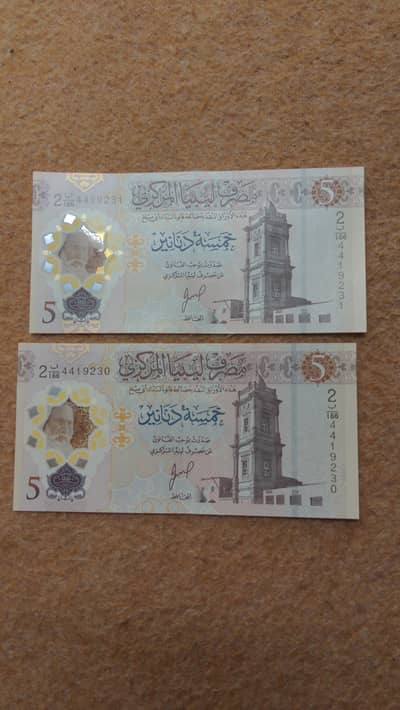 libyan 10 Dinar polymer currency