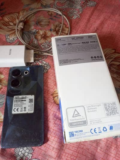 tecno camon 20 complete box 16/256 gb