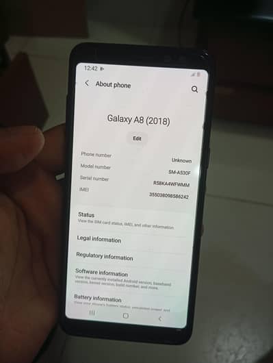 Samsung A8 2018 model