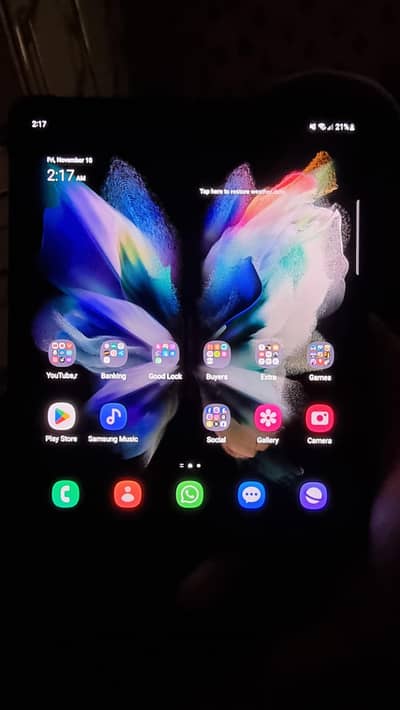 Samsung Fold 3.512 GB. Complete Box PTA Approved.