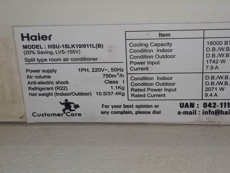 haier split ac 2