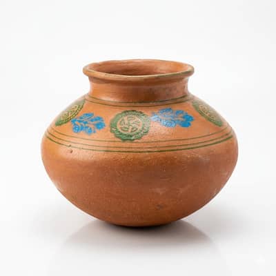 Ghara | Hand-Painted Clay Pot | Premium Home Decor