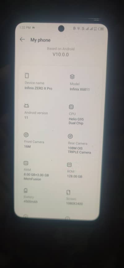Infinix zero x pro exchange possible