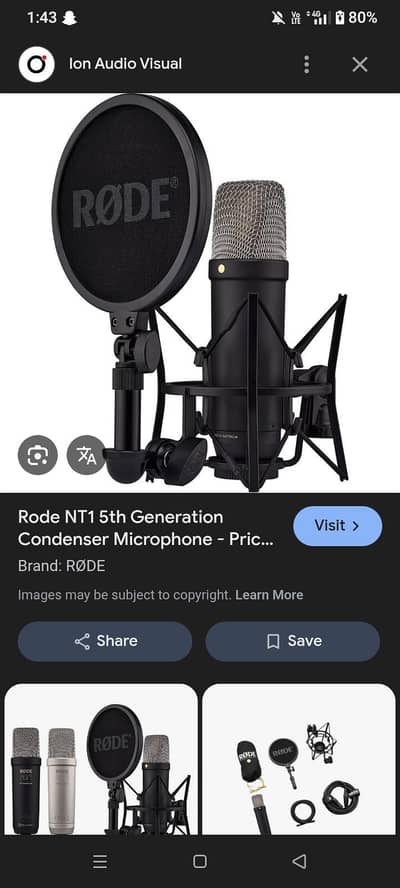 Rode NT1 5th Gen plug n play