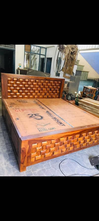pure wooden new bed for sale in Shahdra Lahore