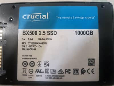 Crucial BX500 1TB SSD for Sale