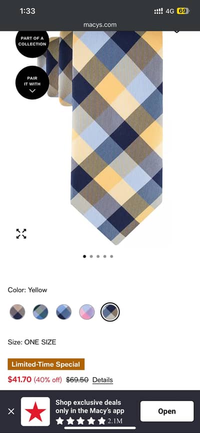 100% Original Branded Tommy Hilfiger Men's Tie