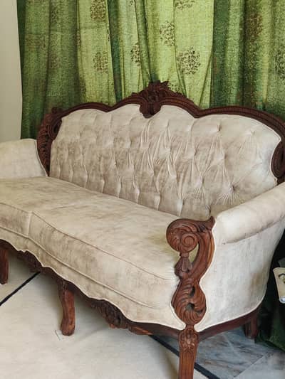 Chinioti sofa pure sheesham wood