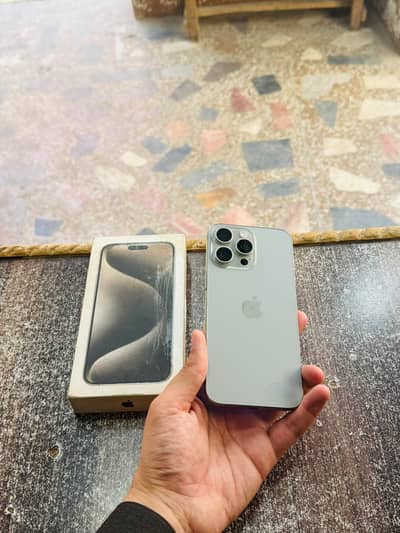 iphone 15 Pro Max with Box 256GB 91 Health Waterpack