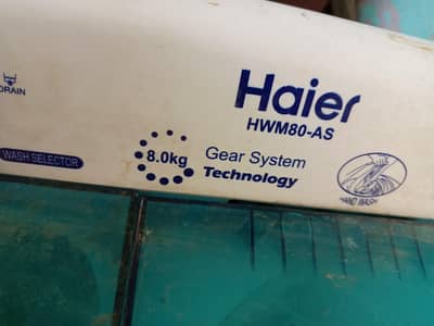 Haier washing machine 8kg