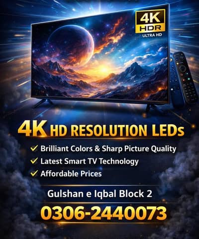 75" inch 4k UHD Smart Led Tv  Boderless Voice Control 2026 model