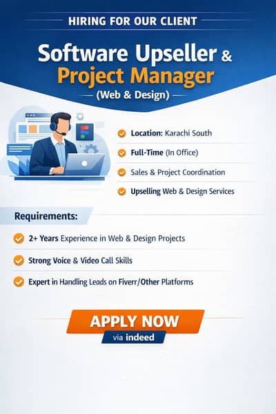 Junior  Software Upseller & Project Manager (Web & Design)